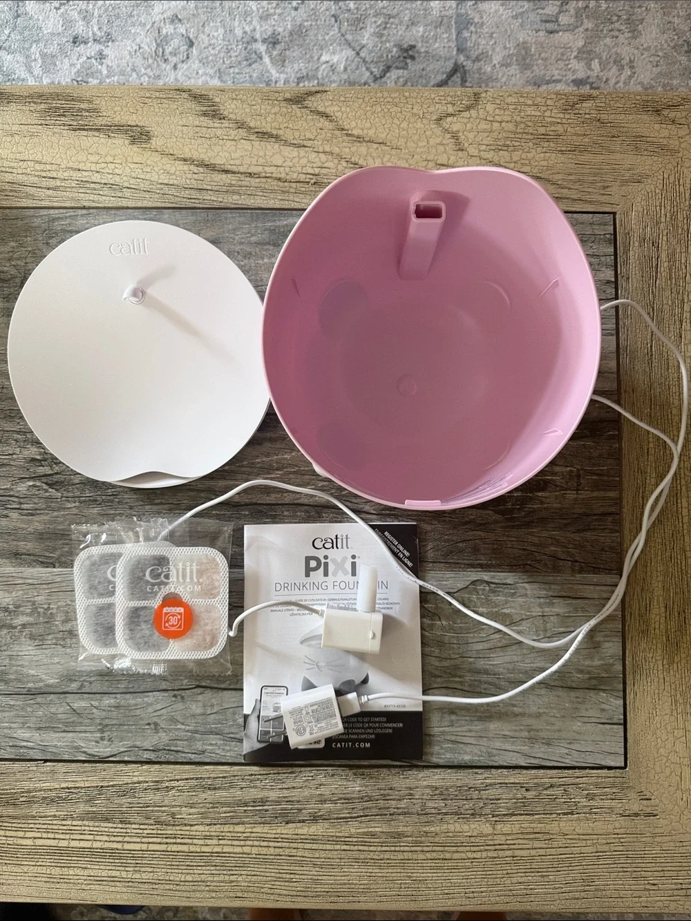 Pixi Cat Drinking Fountain — Pink